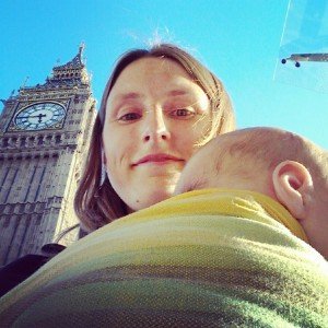 Taking the Million Ponds Project to the House of Lords, with baby in tow.